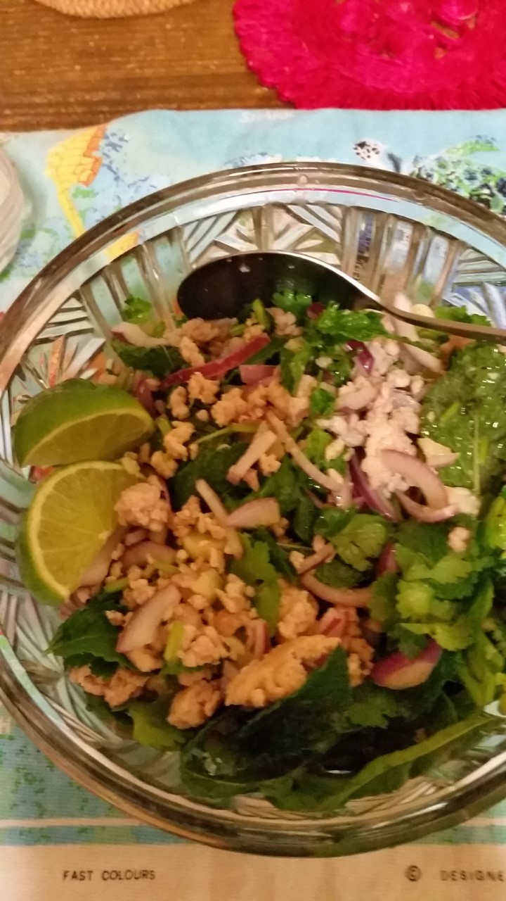Recipe Chicken larb A Wok on the Wild Side